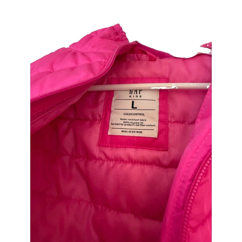 Girl's Large GAP Pink Puffer Jacket